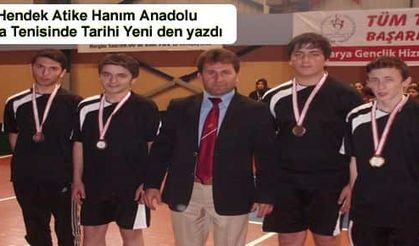 Hendek Atike Hanım Anadolu Masa Tenisinde Tarihi Yeni den yazdı