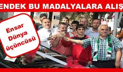 Hendek Bu Madalyalara alıştı
