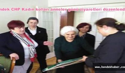 Hendek CHP Kadın kolları anneler günü ziyaretleri düzenlendiler