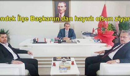 Hendek İlçe Başkanın dan hayırlı olsun ziyareti.