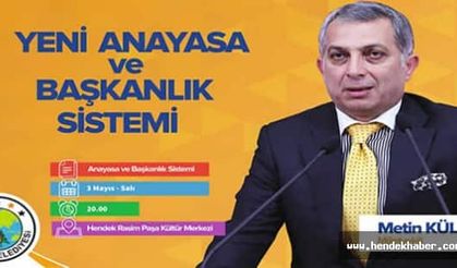 Hendek'te “Başkanlık Sistemi ve Anayasa" konulu konferans düzenlenecek