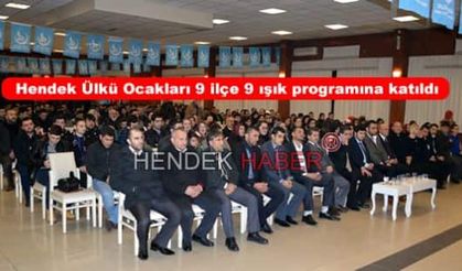 Hendek Ülkü Ocakları 9 ilçe 9 ışık programına katıldı