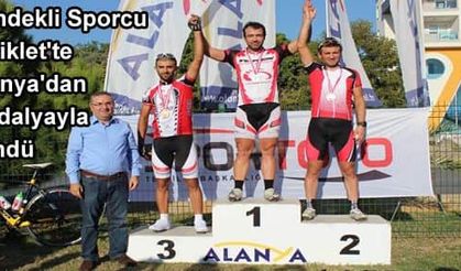 Hendekli Sporcu Bisiklet'te Alanya'dan madalyayla döndü