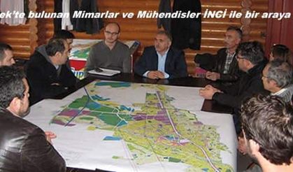 Hendek’te bulunan Mimarlar ve Mühendisler İNCİ ile bir araya geldi