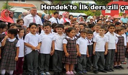 Hendek'te İlk ders zili çaldı