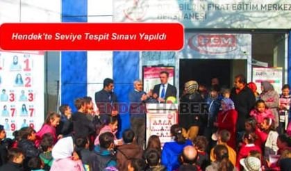 Hendek'te Seviye Tespit Sınavı Yapıldı