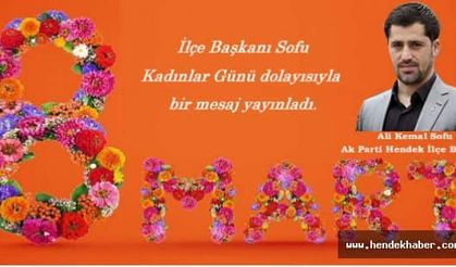 Kadınlar Günü dolayısıyla bir mesaj yayınladı