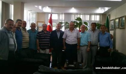 Muhtarlar Derneği ve Ziraat Odasını Ziyaret Etti