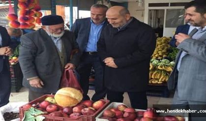 Pazaryeri'ndeki Esnafları Ziyaret Ettiler