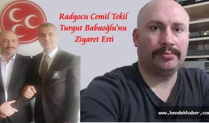 Radyocu Cemil Tekin Turgut Babaoğlu'nu Ziyaret Etti