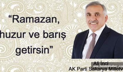 “Ramazan, huzur ve barış getirsin”