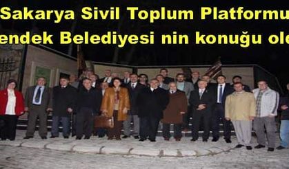 Sakarya Sivil Toplum Platformu Hendek Belediyesi nin konuğu oldu