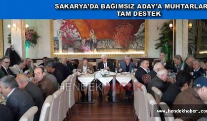 Sakarya’da Bağımsız Aday’a Muhtarlardan Tam Destek