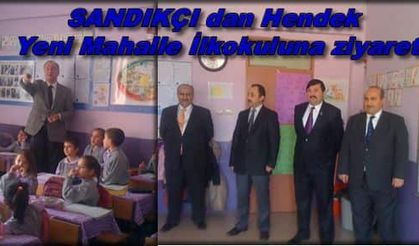 Sandıkçı'dan Hendek Yeni Mahalle İlköğretim okuluna ziyaret