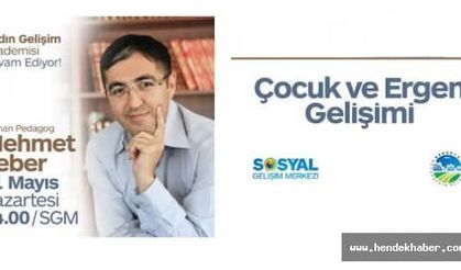 SGM’de Çocuk Gelişimi Konuşulacak