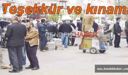 Teşekkür ve kınama