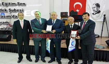 Türk Eğitim-Sen Hendek Şubesi 24 kasımda program düzenledi 