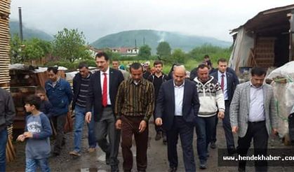Yavuz Hendek'te Ziyaretlerde bulundu