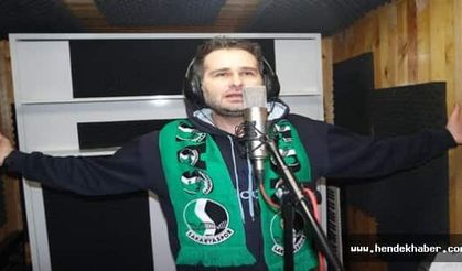 Yeni Sakaryaspor şarkısı için stüdyoda