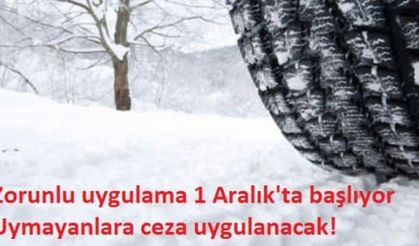 Zorunlu uygulama 1 Aralık’ta başlayacak