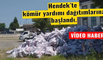 Hendek’te kömür yardımı dağıtımlarına başlandı.