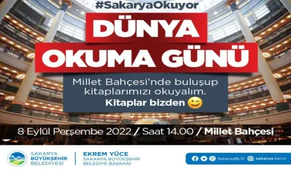 Kitapseverler Sakarya Millet Bahçesinde bulaşacak