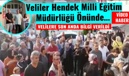 Veliler Hendek Milli Eğitim Müdürlüğü Önünde…