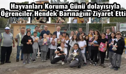 Hayvanları Koruma Günü dolayısıyla Hendek Barınağını Ziyaret Ettiler