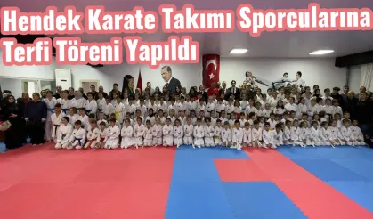 Hendek Karate Takımı Sporcularına Terfi Töreni Yapıldı