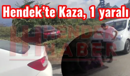 Hendek’te Kaza, 1 yaralı