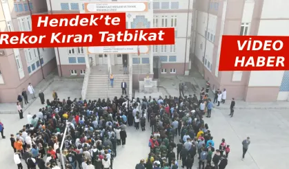 Hendek’te Rekor Kıran Tatbikat