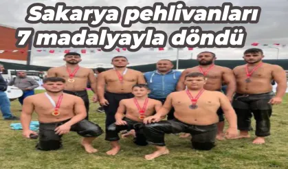 Sakarya pehlivanları 7 madalyayla döndü