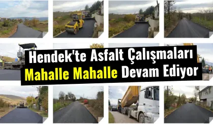 Hendek'te Asfalt Çalışmaları   Mahalle Mahalle Devam Ediyor