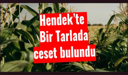 Hendek’te Bir Tarlada ceset bulundu