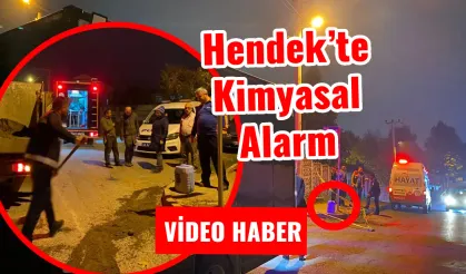 Hendek’te Kimyasal Alarm