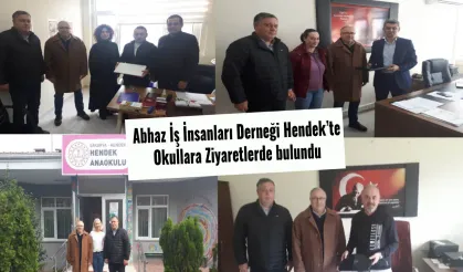 Abhaz İş İnsanları Derneği Hendek’te Okullara Ziyaretlerde bulundu