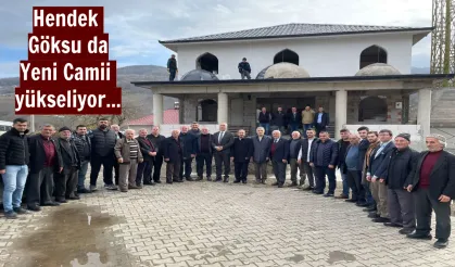 Hendek Göksu da Yeni Camii yükseliyor...