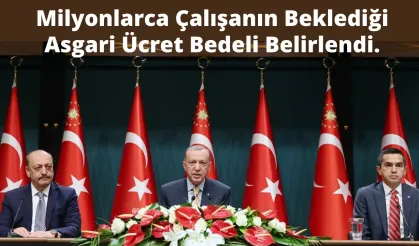 Milyonlarca Çalışanın Beklediği Asgari Ücret Bedeli Belirlendi.