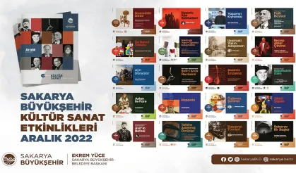 Sakarya da Düzenlenecek olan Aralık ayı etkinliklerinin tarihleri belirlendi