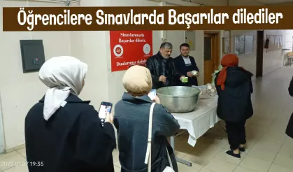 Öğrencilere Sınavlarda Başarılar dilediler