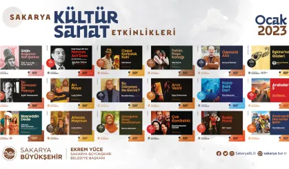 Sakarya 2023 Ocak kültür sanat etkinlikleri  belirlendi.