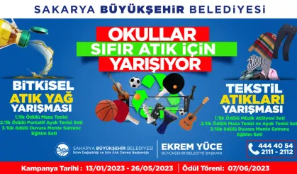 Sakarya’da Bitkisel Atık Yağ ve Tekstil Atıkları toplama yarışmaları başlıyor