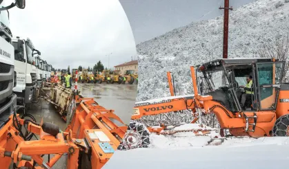 Sakarya’da Ekipler Karla mücadele için hazır bekliyor