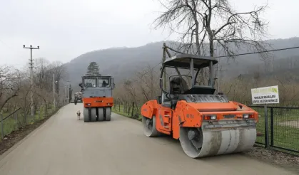 Beton yol çalışmaları tamamlanıyor