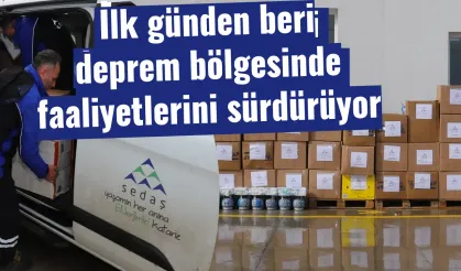 İlk günden beri deprem bölgesinde faaliyetlerini sürdürüyor