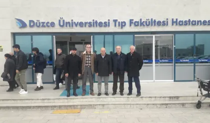 Hendekli Muhtarlar Hastanede ziyaret etti.