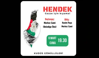 Hendek'te Kudüs Gönülleri yürüyecek