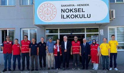 Hendek Noksel İlköğretim Okulu'nda Eğitim ve Tatbikat Başarıyla Tamamlandı