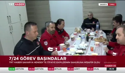 Hayat Arama Kurtarma Derneği ve Hendek İtfaiyesi'nden Anlamlı Sahur TRT Haber Ekranlarında