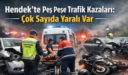 Hendek’te Peş Peşe Trafik Kazaları yaşandı